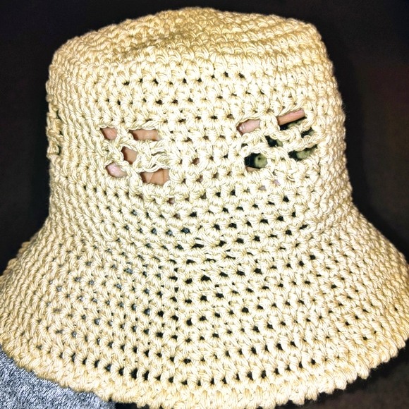 Accessories - Crochet handmade crochet wide brim Sun hat